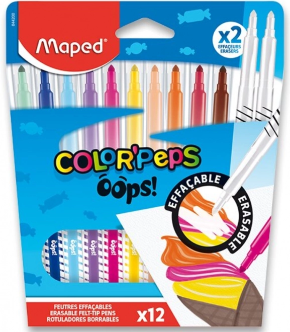 Maped Color'Peps Oops Filzstifte mit Radierer