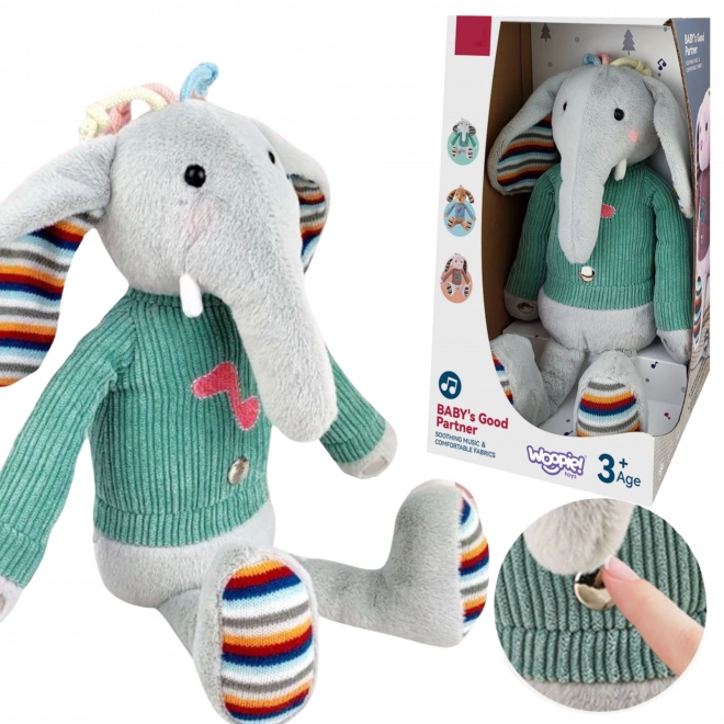 Interaktiver Elefant Stofftier mit Klang und Licht