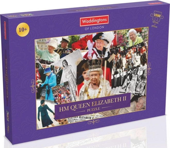 Waddingtons Puzzle Ihre Majestät Königin Elisabeth II - Collage 1000 Teile