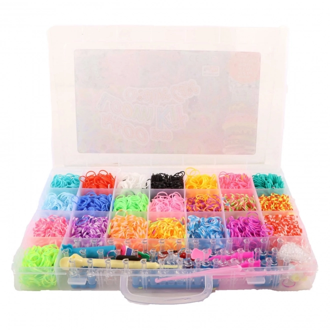 Loom-Gummibänder Mega-Set 4400 Stück 35x22x4 cm