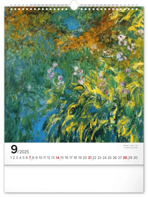 Nástěnný Kalender Claude Monet 2025