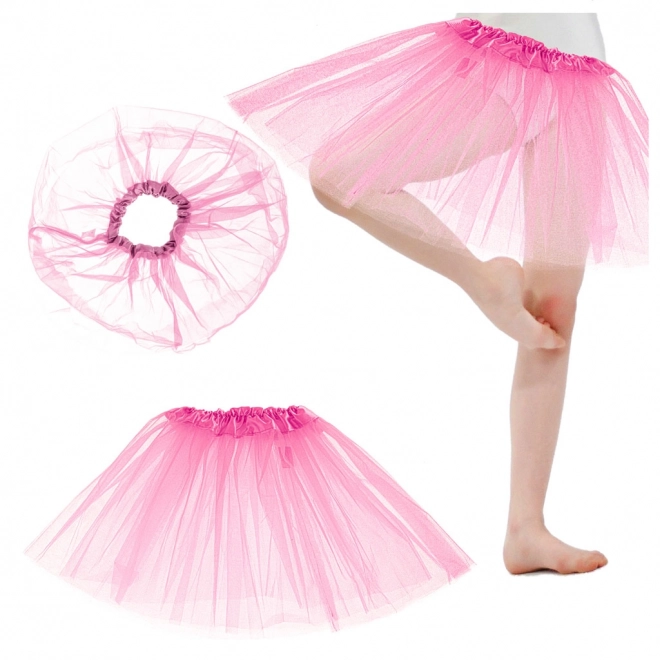 Tüllrock Tutu Kostüm Karneval Verkleidung Pink – rosa