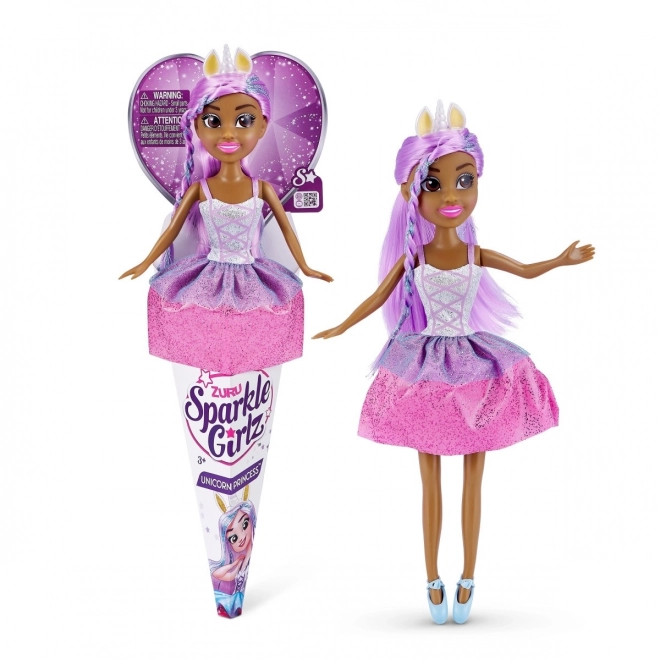 Sparkle Girlz Prinzessin und Einhorn Puppe 10,5 Zoll