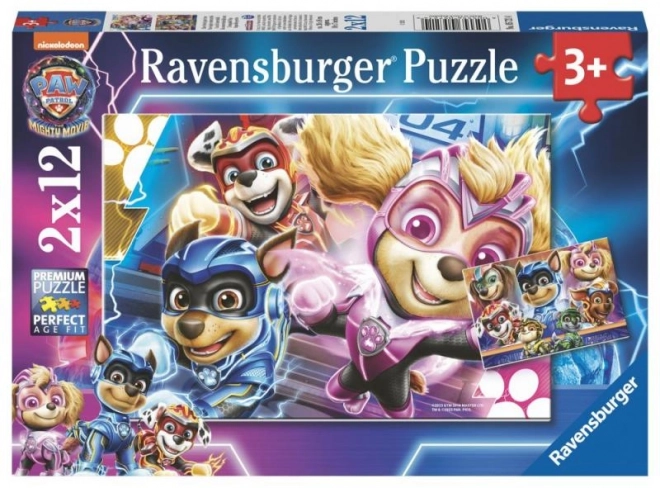 Ravensburger Puzzle PAW Patrol Der Film, 2x12 Teile