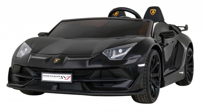 Lamborghini SVJ DRIFT pro 2 Kinder schwarz + Drift-Funktion + Fernbedienung + MP3 LED + langsamer Start