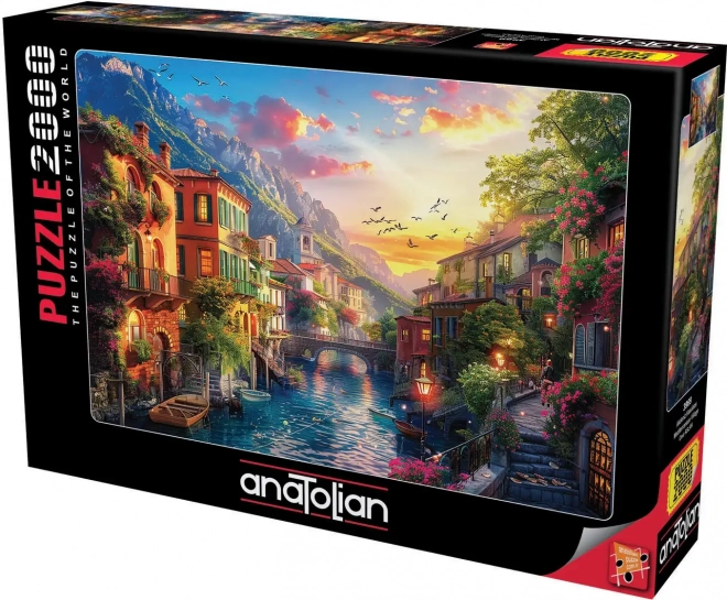 Mediterranisches Städtchen von ANATOLIAN, 2000 Teile Puzzle
