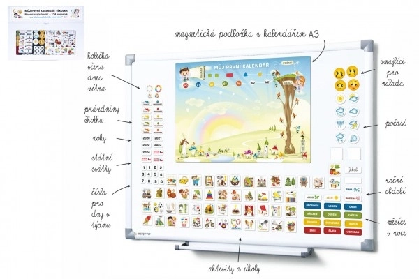 Magnetischer Kalender für Kinder