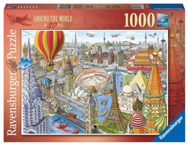 Ravensburger Puzzle Reise um die Welt in 80 Tagen 1000 Teile
