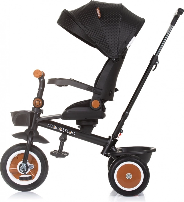 Chipolino Tretroller mit Dach Marathon 2-in-1 Obsidian