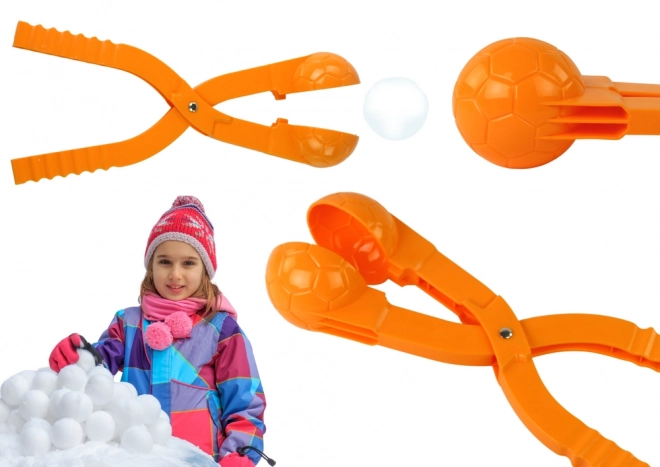 Schneeballformer Schneemaschine Ballmuster Orange