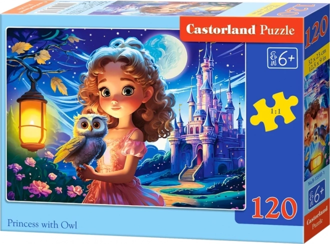 Puzzle Prinzessin und Eule 120 Teile