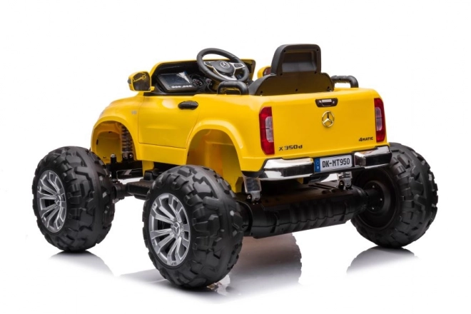 Elektrisches Kinderauto Mercedes DK-MT950 4x4 in Gold-Gelb