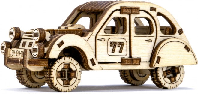 Holz-3D-Puzzle Rallyeauto Modell