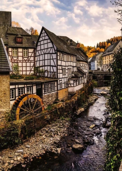 Malerisches Motiv eines deutschen Dorfes