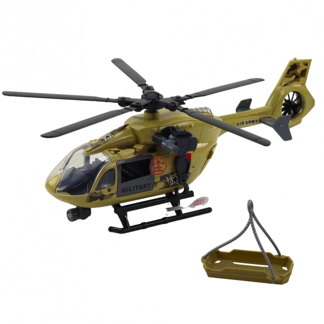 Militärischer Spielzeughubschrauber mit Licht und Sound 1:14