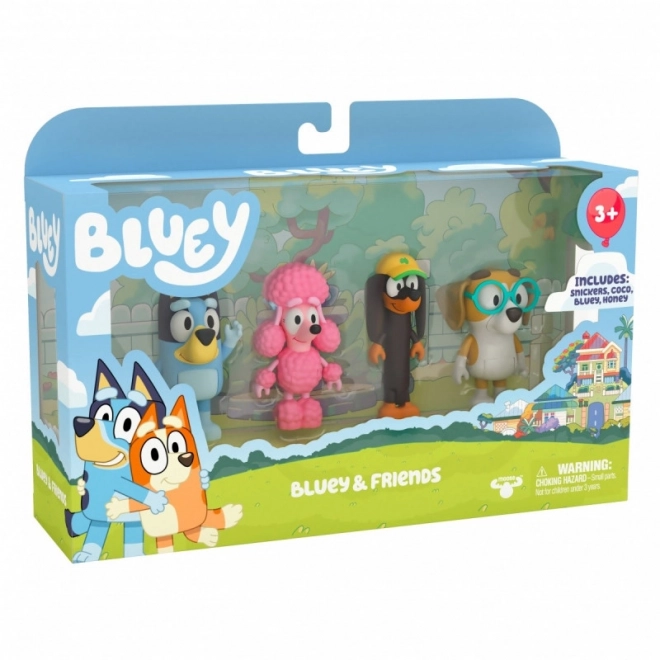 Bluey Spielfiguren 4er-Pack Freunde