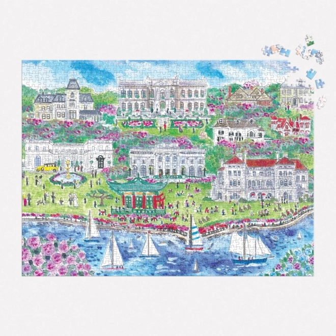 Galison Puzzle Michael Storrings Herrenhäuser in Newport 1000 Teile