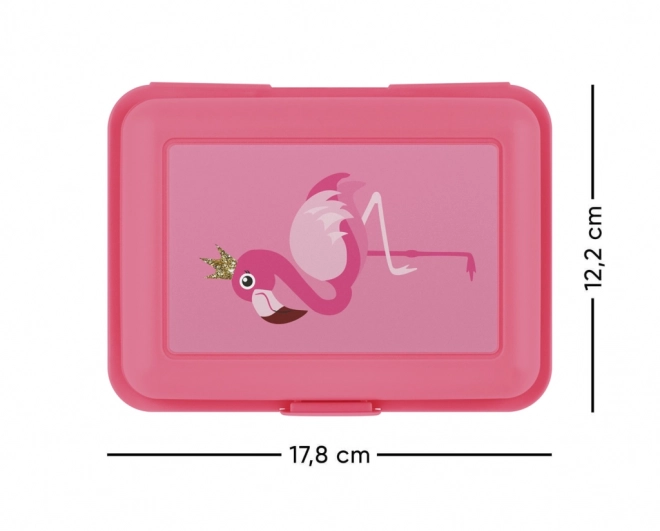 Baagl Lunchbox mit Flamingo-Motiv