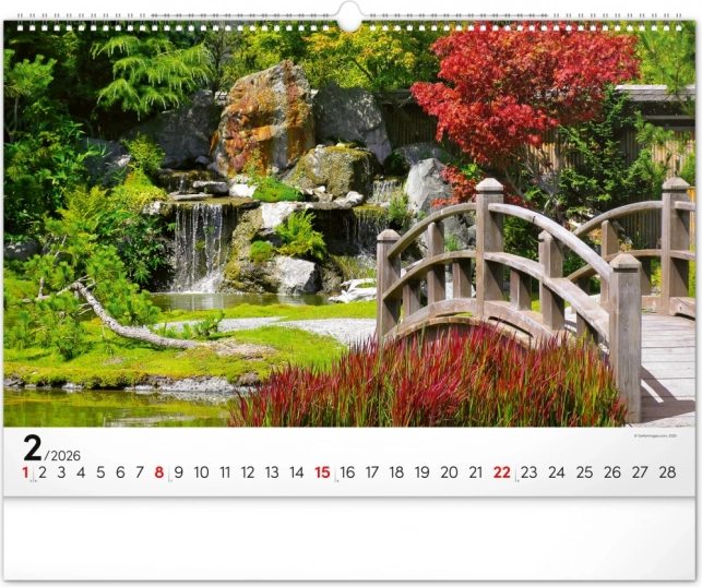 Wandkalender Gärten 2026