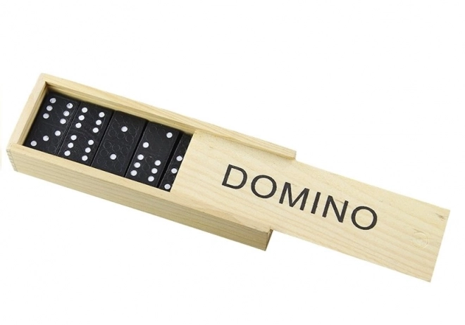 Domino im Holzbox