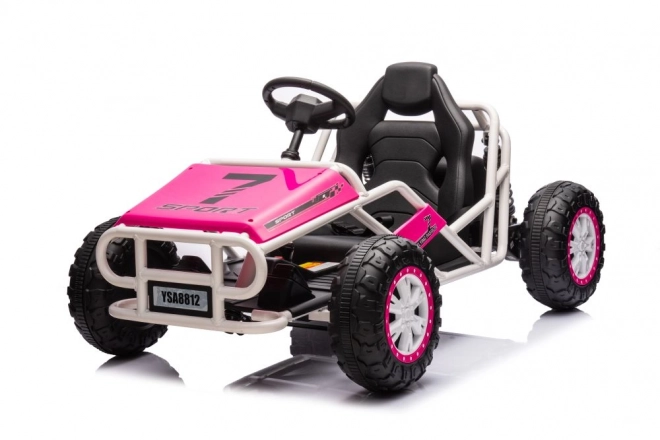 Rosa Elektrobetriebenes Buggy-Fahrzeug für Kinder