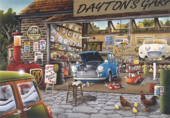 Puzzle Daytonova Autowerkstatt 500 Teile