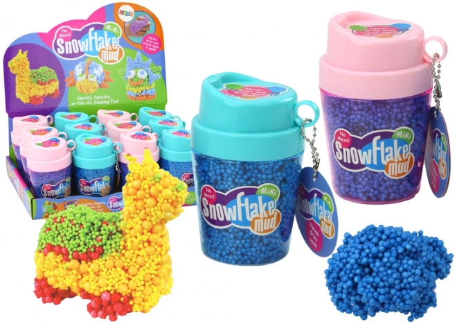 Styropor Squishy Kugeln in Becher Blau