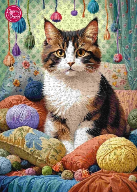 Cherry Pazzi Puzzle Katze im Garn