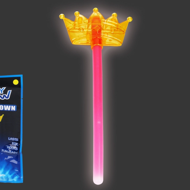 Leuchtstab mit Krone für Kinder