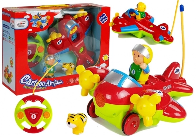 Musikalisches ferngesteuertes Flugzeug mit Lenkrad