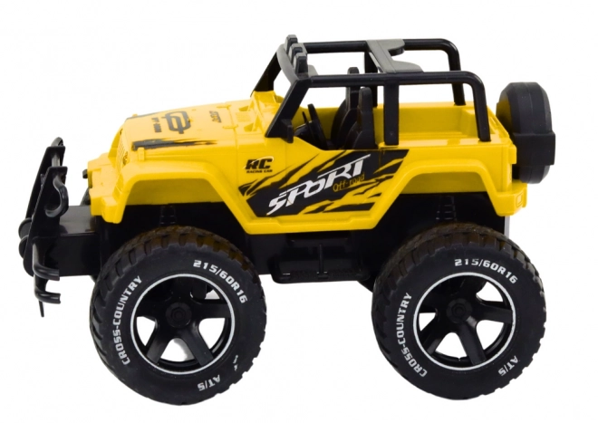 Renn-RC-Geländewagen 1:18 gelb