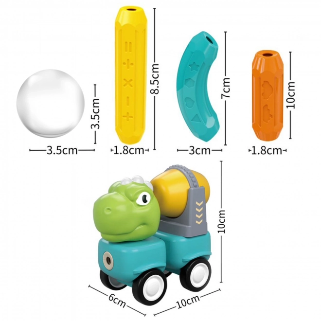 Magnetische Konstruktionsspielzeug Dinosaurier Set