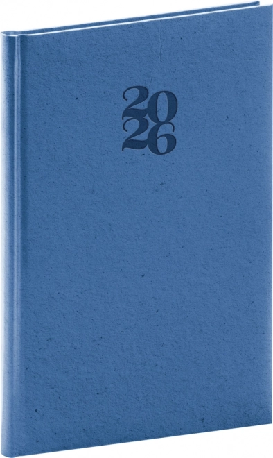 Wöchentlicher Kalender Essenza 2026 Zwetschgenfarbe 15 x 21 cm