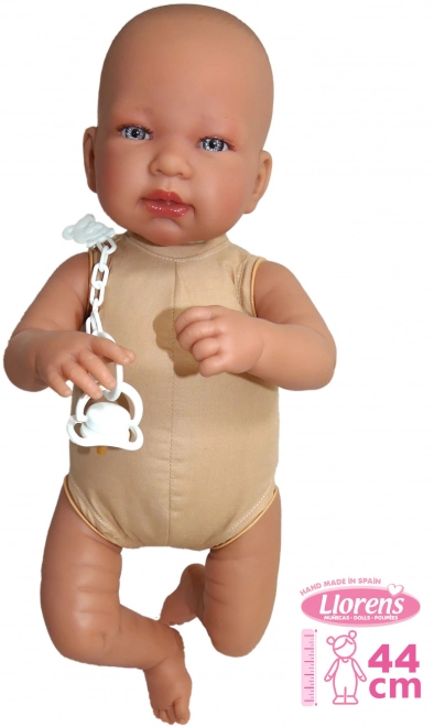 Realistische Babypuppe mit Geräuschen und weichem Körper 44 cm