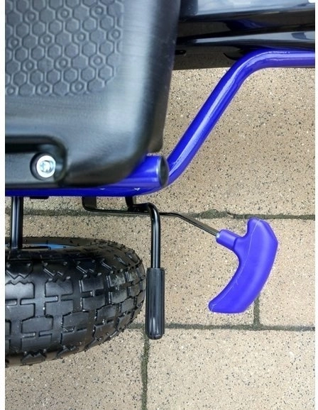 Tret-Gokart mit Luftreifen + Aufblasbare Reifen + Verstellbarer Sitz – Blau