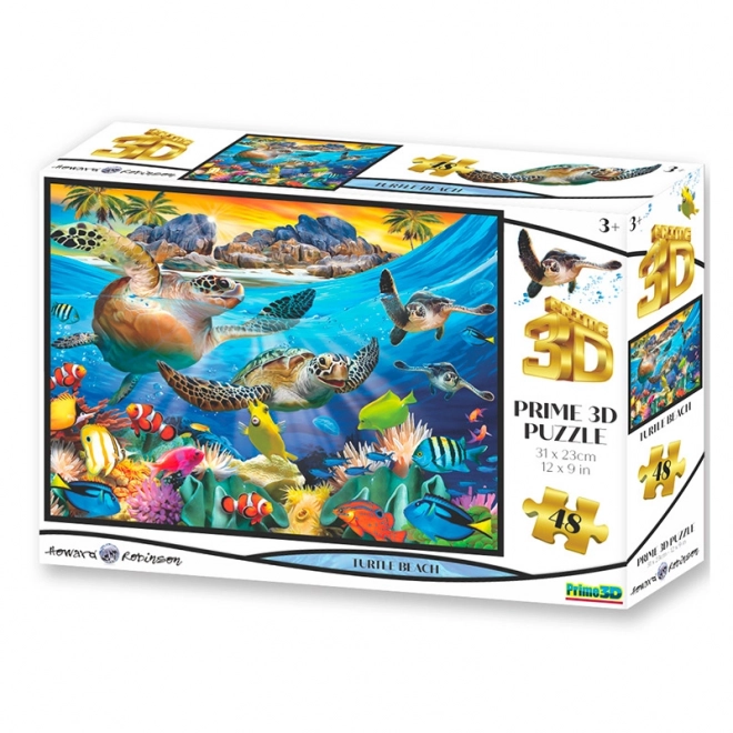 3D-Puzzle Schildkrötenstrand