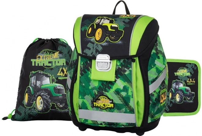 Premium Light Schulrucksack-Set Traktor