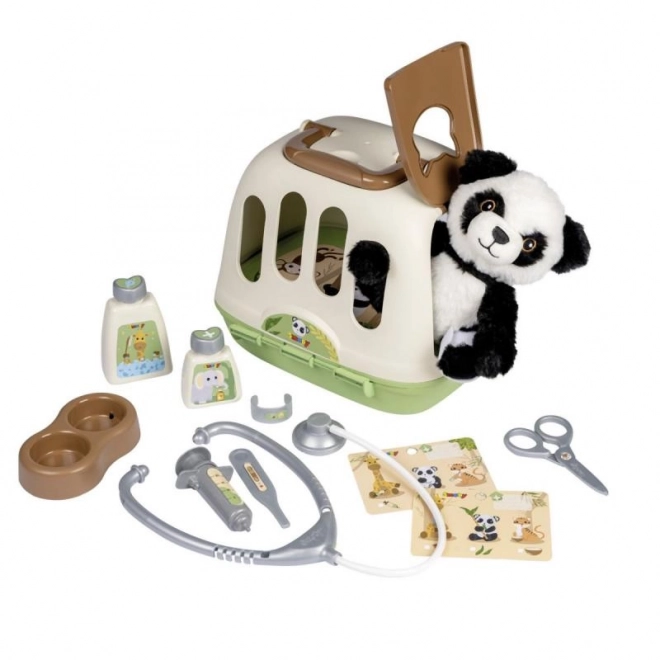 Tierarzt-Set mit Panda und Transportbox