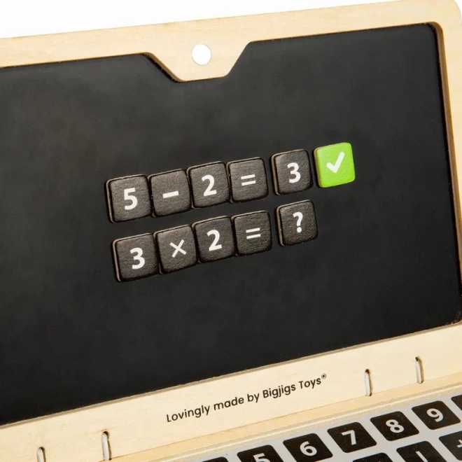 Bigjigs Toys Holz-Magnet-Laptop