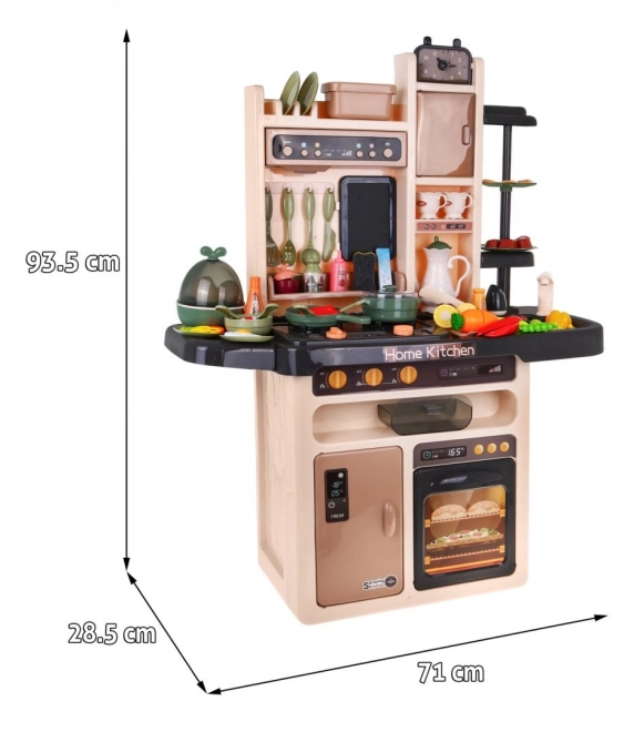 Kinderküche 3+ mit Wasserhahn, Interaktivem Brenner und Audiopanel