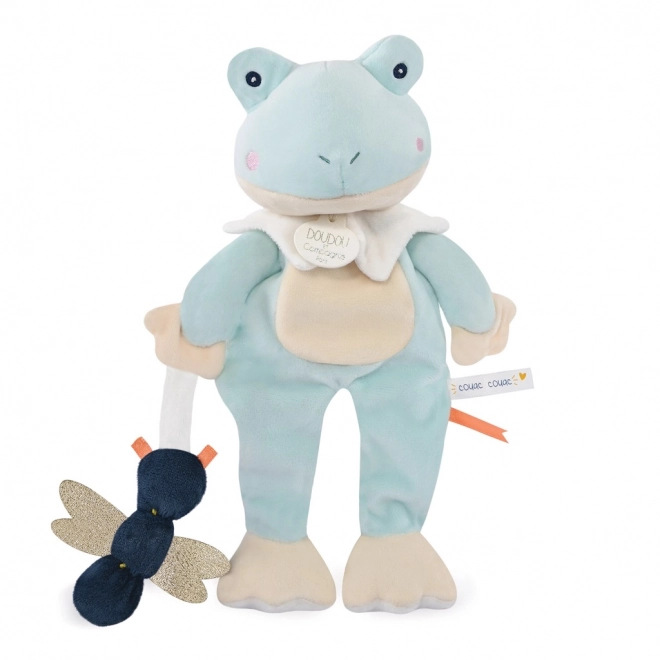 Doudou Geschenkset - Plüschspielzeug Frosch mit Libelle