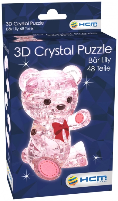 3D Kristallpuzzle Bärin Lily 48 Teile