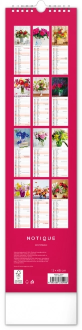 Notique Wandkalender Blumen 2025