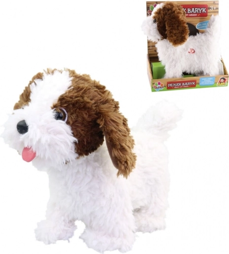 Gehender Plüschhund