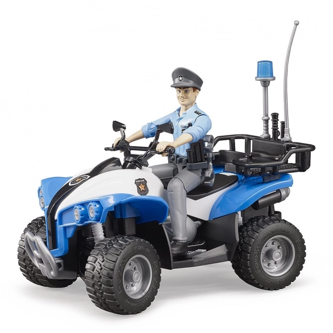 Bruder Polizierenntner Quad mit Figur