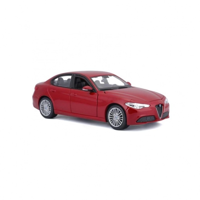 Alfa Romeo Giulia Modellauto Rot Metallic im Maßstab 1:24