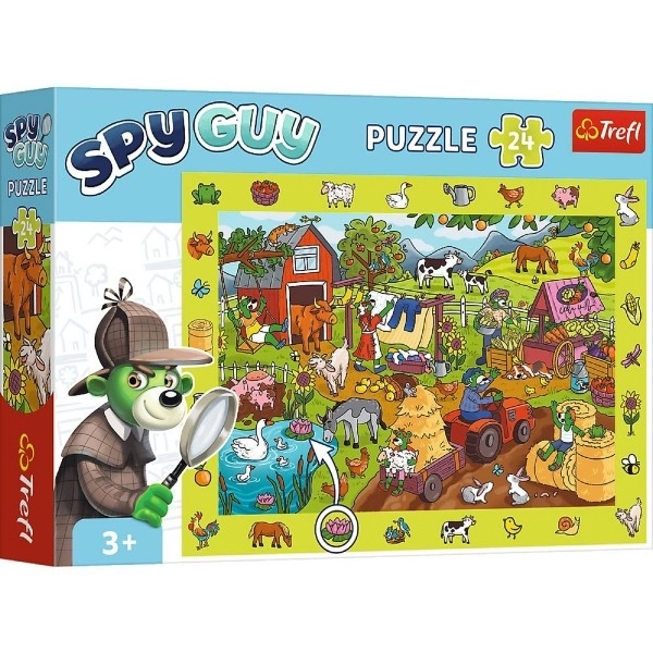 Beobachtungspuzzle Spy Guy Bauernhof 24 Teile