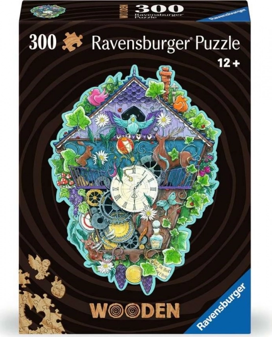 Ravensburger Holzrahmen-Puzzle Kuckucksuhr 300 Teile