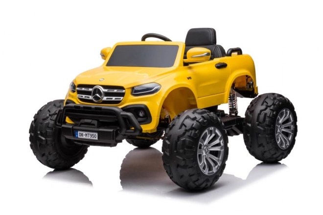 Elektrisches Kinderauto Mercedes DK-MT950 4x4 in Gold-Gelb