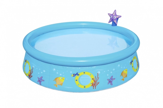 Aufstellpool mit Dusche für Kinder Fische 152x38